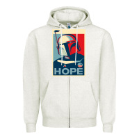 Oatmeal Heather boba fett for president Zipper Hoodie - artisFamous