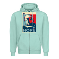 Seafoam boba fett for president Zipper Hoodie - artisFamous