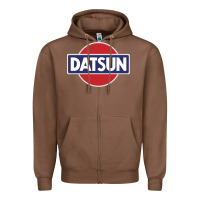 Chestnut New Japanese Datsun Fanatics Zipper Hoodie - artisFamous