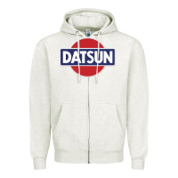 Oatmeal Heather New Japanese Datsun Fanatics Zipper Hoodie - artisFamous