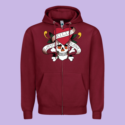 Funny Ed Hardy Sarcasme Saying New Zipper Hoodie Designed By Artisfamous