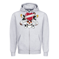 Heather Grey Funny Ed Hardy Sarcasme Saying New Zipper Hoodie - artisFamous