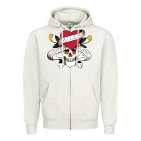 Oatmeal Heather Funny Ed Hardy Sarcasme Saying New Zipper Hoodie - artisFamous