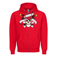 Red Funny Ed Hardy Sarcasme Saying New Zipper Hoodie - artisFamous