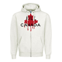 Oatmeal Heather The Blame Canada New Zipper Hoodie - artisFamous