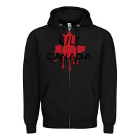 Black The Blame Canada New Zipper Hoodie - artisFamous