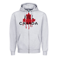 Heather Grey The Blame Canada New Zipper Hoodie - artisFamous