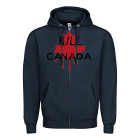 Navy The Blame Canada New Zipper Hoodie - artisFamous