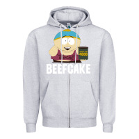 Heather Grey New Park Beefcake Zipper Hoodie - artisFamous