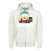 Oatmeal Heather New Park Beefcake Zipper Hoodie - artisFamous