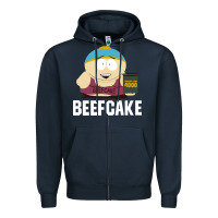 Navy New Park Beefcake Zipper Hoodie - artisFamous