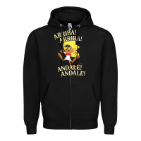 Black Funny Speedy Arriba arriba New Zipper Hoodie - artisFamous