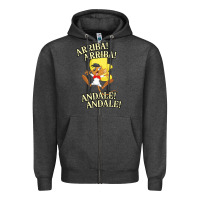 Charcoal Heather Funny Speedy Arriba arriba New Zipper Hoodie - artisFamous