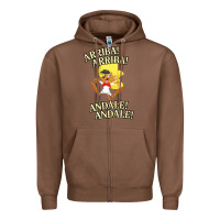 Chestnut Funny Speedy Arriba arriba New Zipper Hoodie - artisFamous