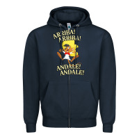Navy Funny Speedy Arriba arriba New Zipper Hoodie - artisFamous