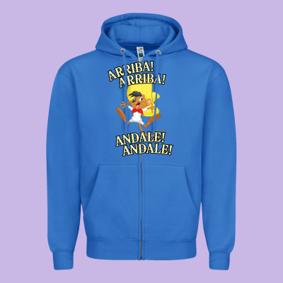 Funny Speedy Arriba Arriba New Zipper Hoodie Designed By Artisfamous