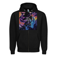 Black Bring Me Spirit Zipper Hoodie - artisFamous