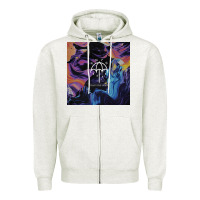 Oatmeal Heather Bring Me Spirit Zipper Hoodie - artisFamous