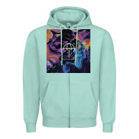 Seafoam Bring Me Spirit Zipper Hoodie - artisFamous
