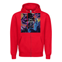 Red Bring Me Spirit Zipper Hoodie - artisFamous