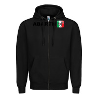 Black abarth italy merch Zipper Hoodie - artisFamous