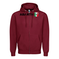 Burgundy abarth italy merch Zipper Hoodie - artisFamous