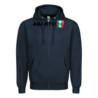 Navy abarth italy merch Zipper Hoodie - artisFamous