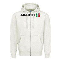 Oatmeal Heather abarth italy merch Zipper Hoodie - artisFamous