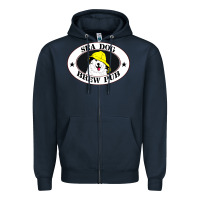 Navy sea dog brew pub Zipper Hoodie - artisFamous