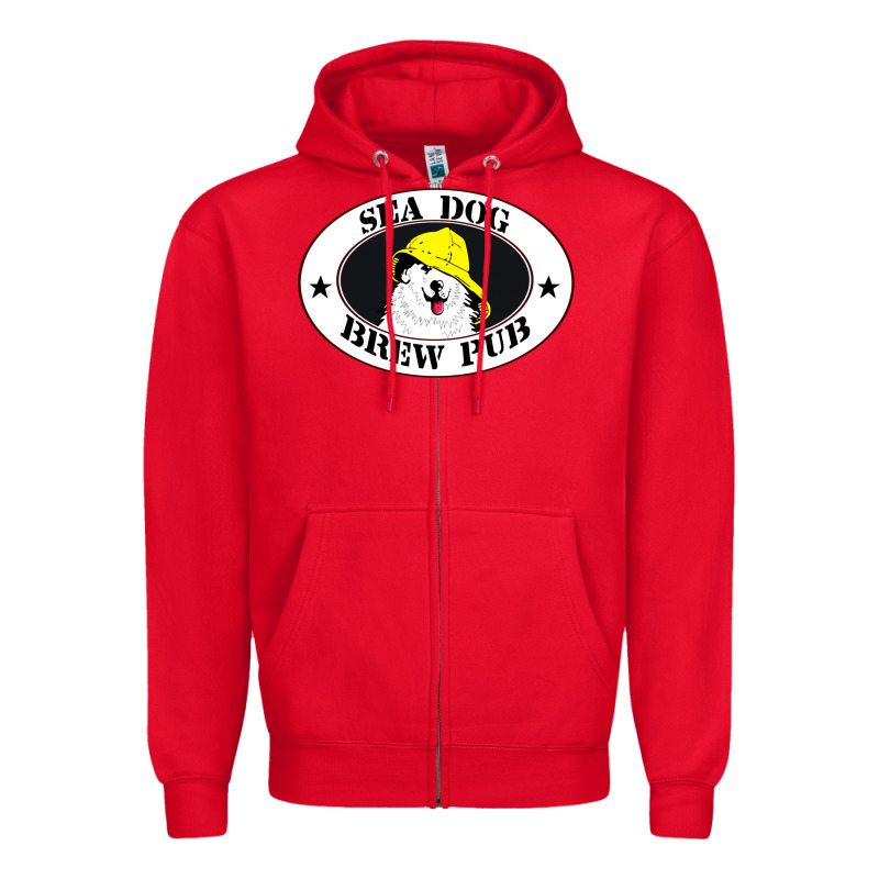 Sea Dog Brew Pub Zipper Hoodie by artisFamous | Teevron