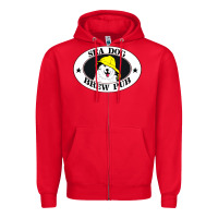 Red sea dog brew pub Zipper Hoodie - artisFamous