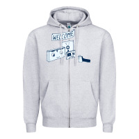 Heather Grey analog retirement Zipper Hoodie - artisFamous