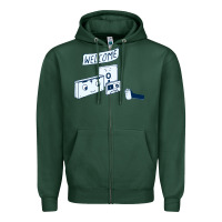 Sports Green analog retirement Zipper Hoodie - artisFamous