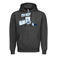 Charcoal Heather analog retirement Zipper Hoodie - artisFamous
