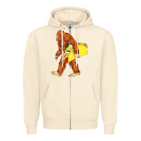 Sandshell bigfoot carrying taco Zipper Hoodie - artisFamous