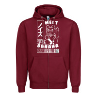 Burgundy melt banana classic Zipper Hoodie - artisFamous