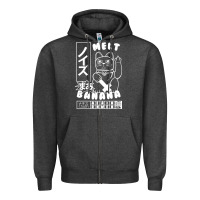 Charcoal Heather melt banana classic Zipper Hoodie - artisFamous
