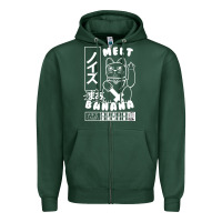 Sports Green melt banana classic Zipper Hoodie - artisFamous
