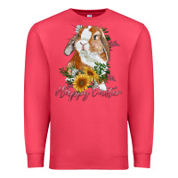 Cardinal Happy easter with bunny and sunflowers Premium Sweatshirt - RanaPortraitStore