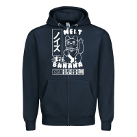 Navy melt banana classic Zipper Hoodie - artisFamous