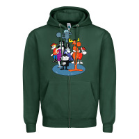 Sports Green rocky & bullwinkle and friends Zipper Hoodie - artisFamous