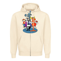 Sandshell rocky & bullwinkle and friends Zipper Hoodie - artisFamous