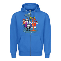 True Royal rocky & bullwinkle and friends Zipper Hoodie - artisFamous