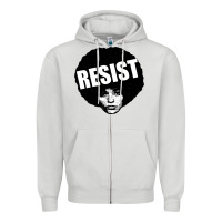 Dove Grey angela davis speaking Zipper Hoodie - artisFamous
