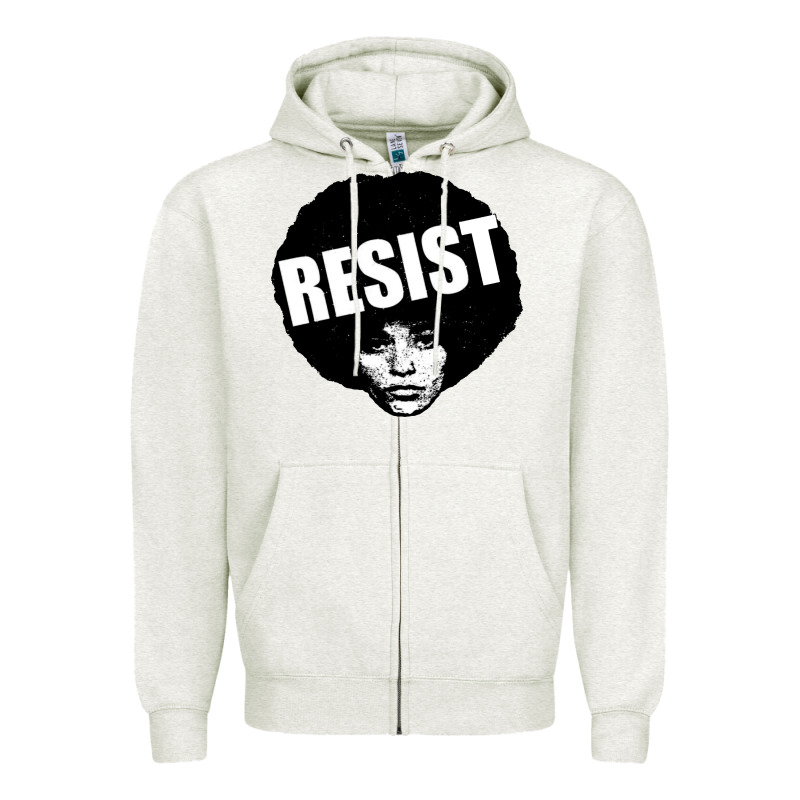 Angela Davis Speaking Zipper Hoodie by artisFamous | Teevron