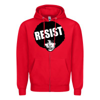 Red angela davis speaking Zipper Hoodie - artisFamous