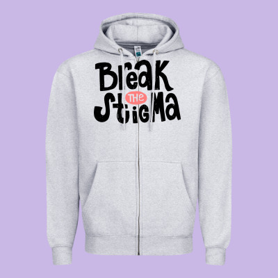 End The Stigma Merch Zipper Hoodie Designed By Artisfamous