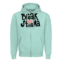 Seafoam end the stigma merch Zipper Hoodie - artisFamous