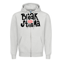 Dove Grey end the stigma merch Zipper Hoodie - artisFamous