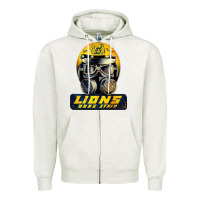 Oatmeal Heather lions drag speed Zipper Hoodie - artisFamous